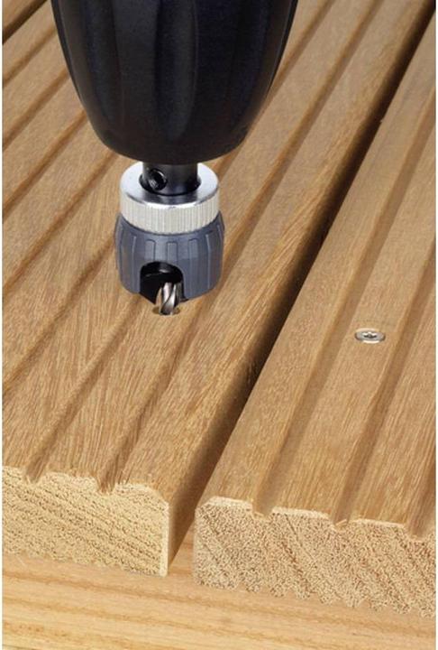 Produktbild wolfcraft Vorbohrer mit Senker und Tiefenstopp, Ø 4–5 mm (3.2 mm, 12 mm)