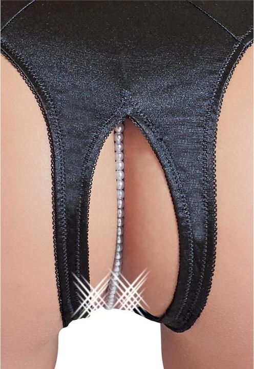 Actual product image Cottelli Collection String ouvert with pearls (S)