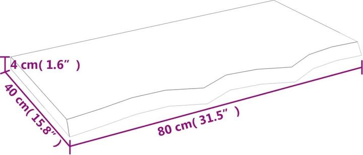 Actual product image VidaXL Gianna (80 x 4 x 40 cm)