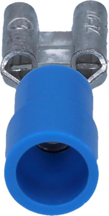 Image du produit Kalitec 10 pièces FHB638 douille plate bleue 6,3x0,8 I 1,5-2,5mm² connecteur de câble I partiellement isolé