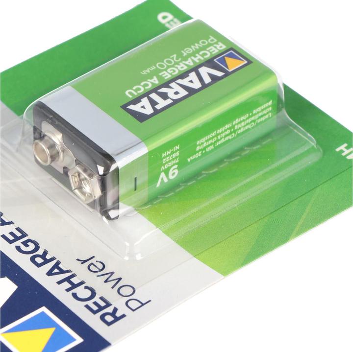 Actual product image Varta Recharge Accu Power (1 pcs., 9V Block, 200 mAh)