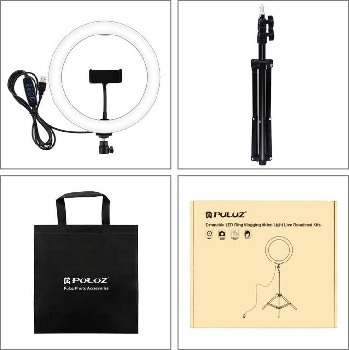 Produktbild Puluz PKT3035 Selfie Videoleuchte 26cm (Ringleuchte)