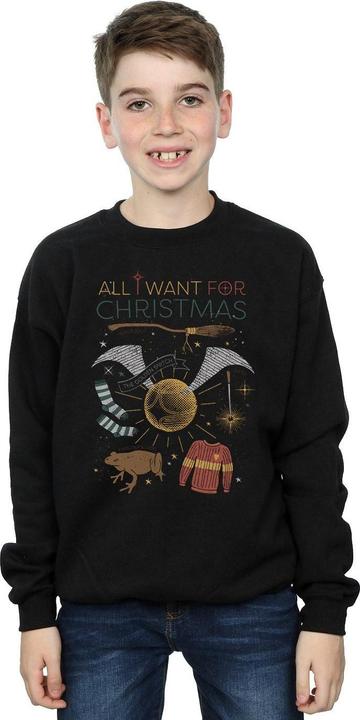 Produktbild All I Want For Christmas Sweatshirt Jungen (152, 158)