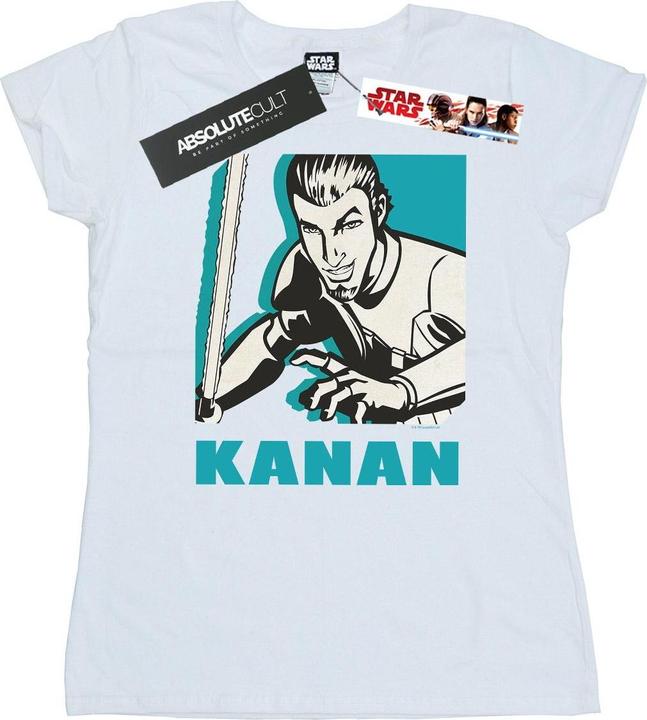 Actual product image Star Wars Womens/Ladies Rebels Kanan Cotton T-Shirt (XXL)