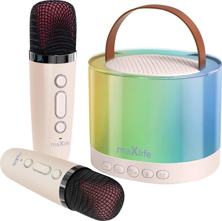 Produktbild Maxlife Bluetooth Karaoke Lautsprecher MXKS-200 rosa