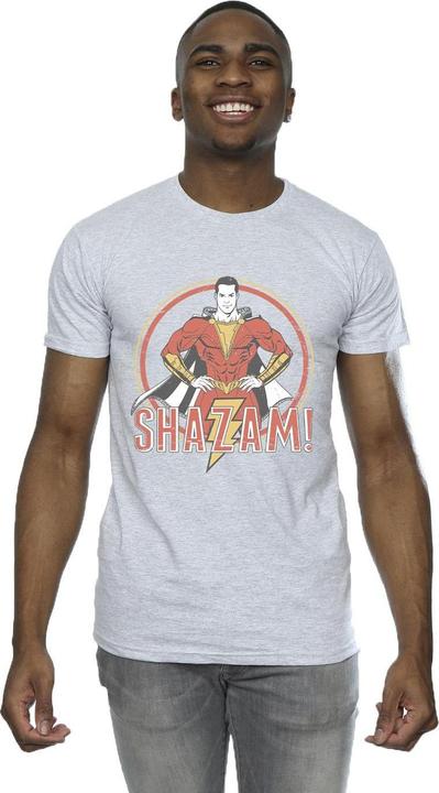 Image du produit - T-shirt SHAZAM RETRO CIRCLE DISTRESSED - Homme (L)