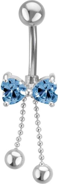 Actual product image Bijouteria Bellypiercing (Surgical steel, Zirconia)