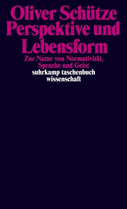 Produktbild Perspektive und Lebensform (Deutsch, Oliver Schütze, 2019)