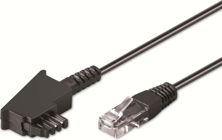 Goobay TAE-F Anschlusskabel für DSL / VDSL TAE-F-Stecker > RJ45-Stecker (8P2C)