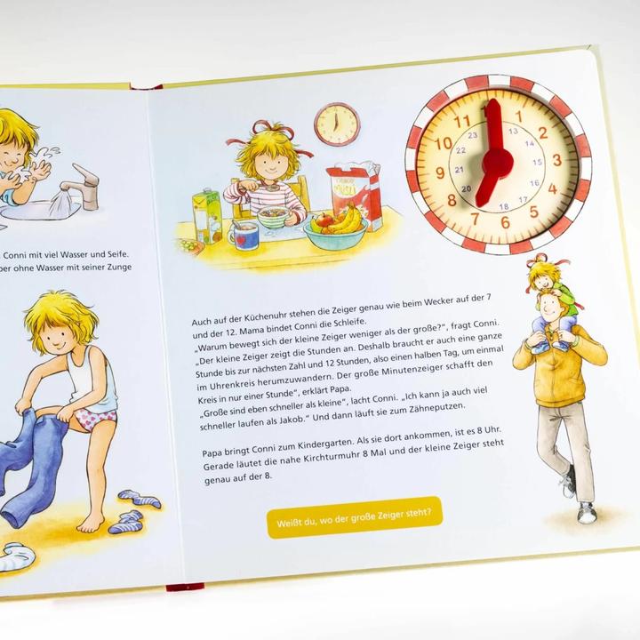 Produktbild Conni-Bilderbücher: Conni lernt die Uhrzeit (Deutsch, Liane Schneider, 2019)