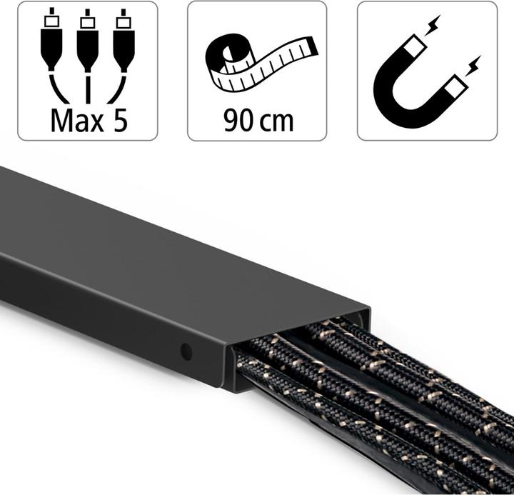 Produktbild Hama Magnetischer Kabelkanal (Kabelkanal, 90 cm)