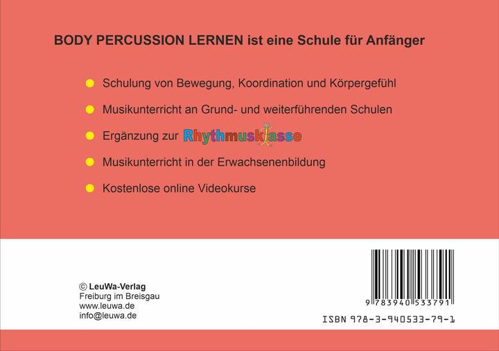 Actual product image Body Percussion lernen (German, Martin Leuchtner, Bruno Waizmann, 2021)