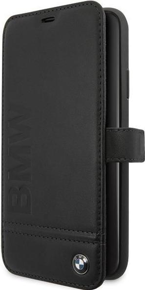 Actual product image BMW Logo Imprint - Apple IPhone 11 Pro Max - Leather Hard Cover Case Protective Cover Sleeve (Apple iPhone 11 Pro)