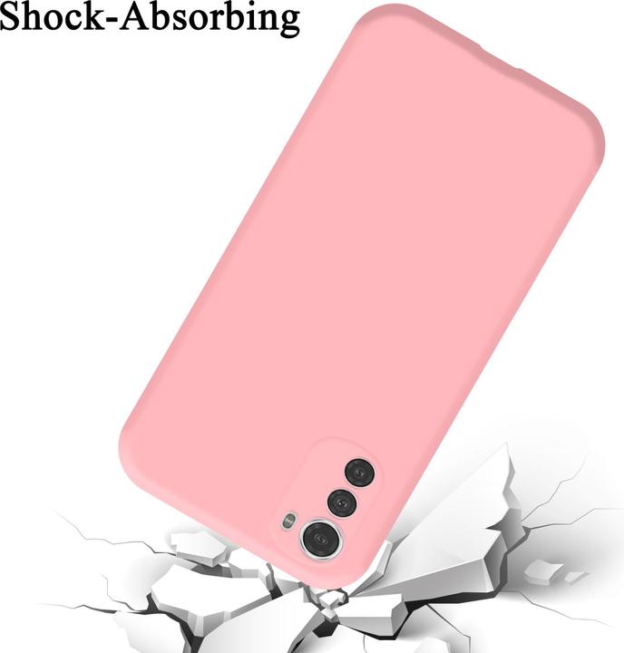 Productafbeelding Cadorabo TPU Liquid Silicone Hoesje Cover voor Motorola MOTO E32 4G / E32S (Motorola Moto E32s)