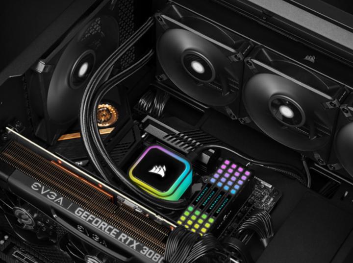 Actual product image Corsair iCUE H100i ELITE RGB Liquid CPU Cooler