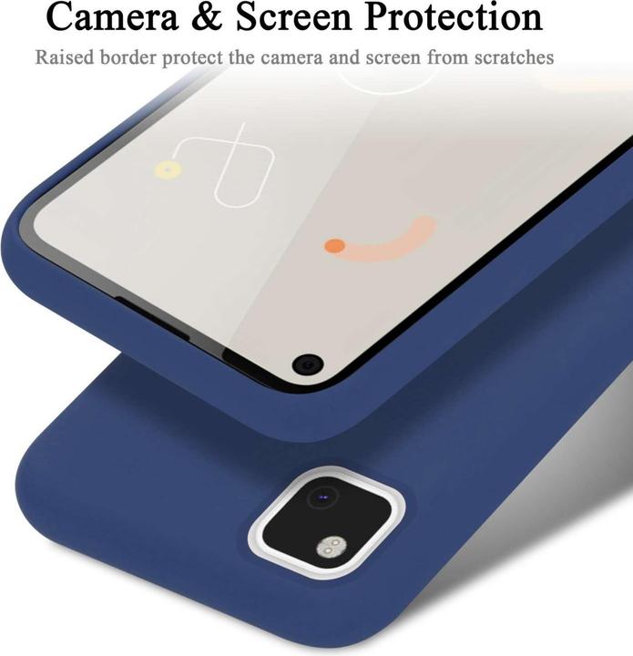 Image du produit Cadorabo Coque pour Google PIXEL 4A 5G TPU Liquid Silicone Case (Google Pixel 4a 5G)