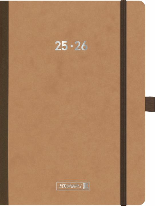 Actual product image BRUNNEN Schlerkalender (2025/2026) FACT!plus, 2 pages = 1 week, A5, 208 pages, pressboard cover (A5, German)