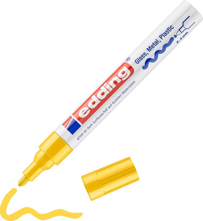 Immagine prodotto Edding Marcatore a vernice lucida (Giallo, 4 mm, 1 x)