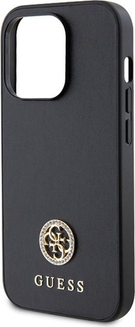 Produktbild Guess GUHCP15LPS4DGPK iPhone 15 Pro 6.1" czarny/black hardcase Strass Metal Logo (Apple iPhone 15 Pro)