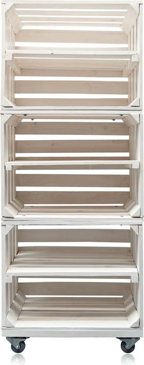 Produktbild Accentra Deko Regal aus Obstkisten 50x30x131cm