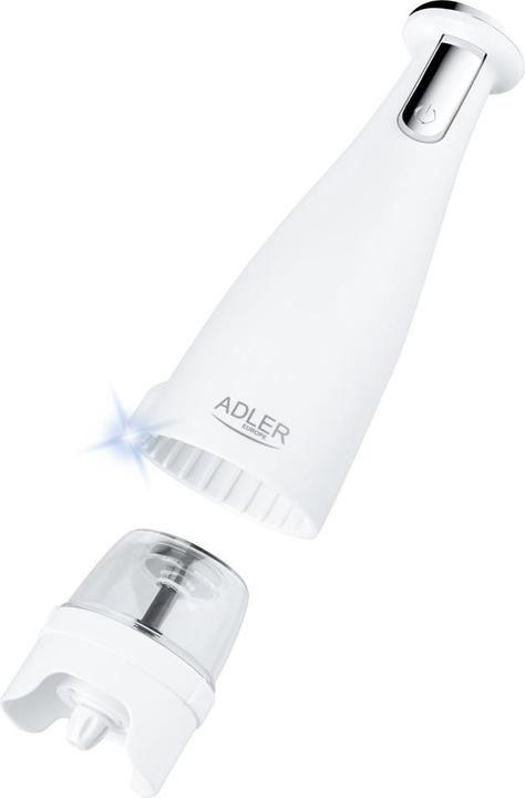 Produktbild Adler Electric Salt and pepper grinder AD 4449w 7 W, Housing material ABS plastic, Lithium, Matte White (Diverse Gewürze)