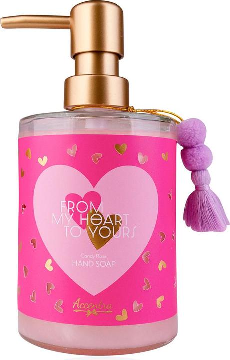 Accentra Seifenspender mit Handseife FROM MY HEART TO YOURS (Flüssigseife, 420 ml)