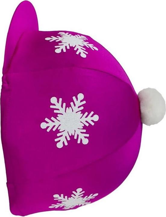 Produktbild Hy Fashion Schneeflocke Helmüberzug Bommel (One Size)