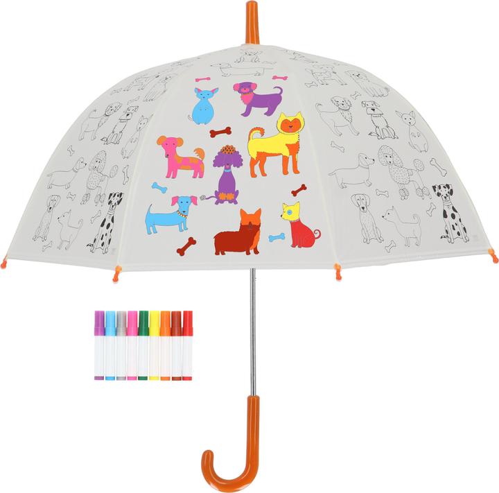 Image du produit Esschert Design Kit de bricolage parapluie chiens à colorier