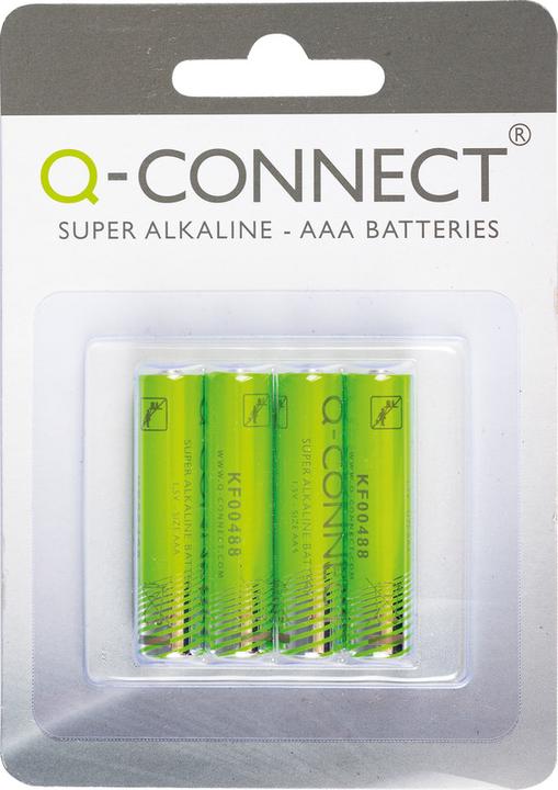 Produktbild Q-Connect Alkaline Batterien (4 Stk., AAA, 1080 mAh)