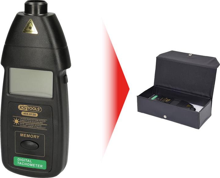 Produktbild KS Tools Fotoelektronischer Drehzahlmesser