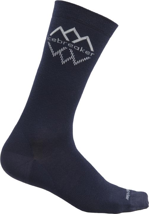 Icebreaker Merino Lifestyle Fine Gauge Crew IB Logo