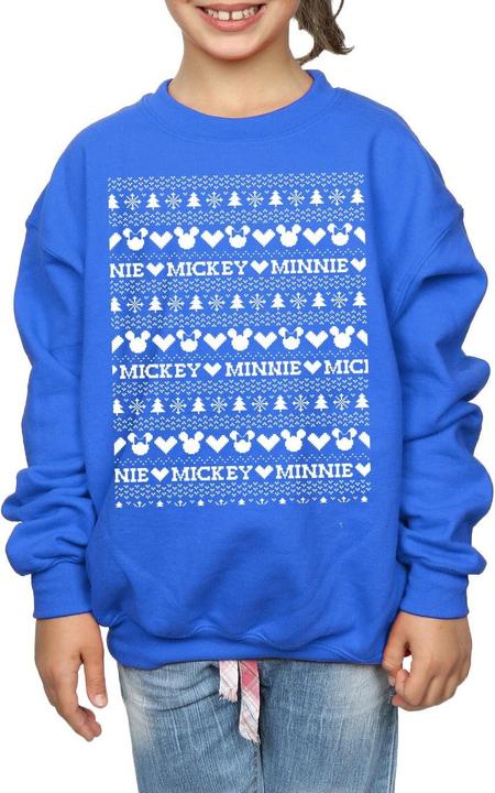 Immagine prodotto Disney Mickey And Minnie Christmas Fair Isle Felpa Ragazze (140, 146)