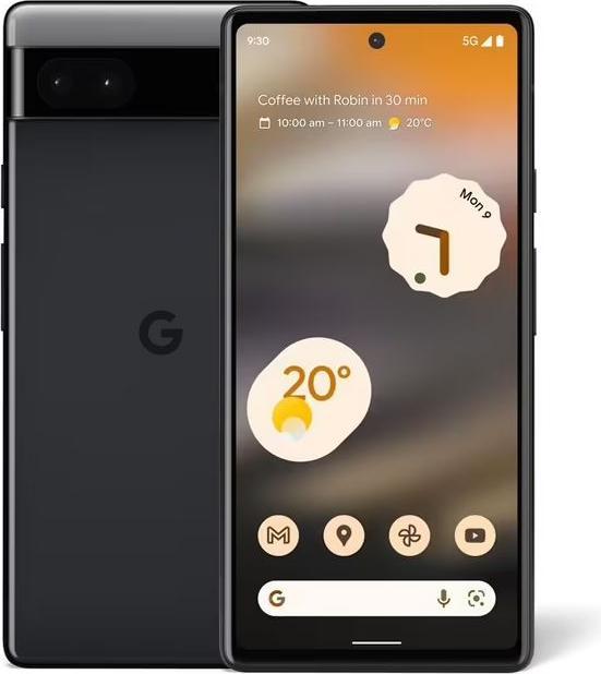 Actual product image Google Pixel 6a (128 GB, Charcoal, 6.10", SIM + eSIM, 12.20 Mpx, 5G)