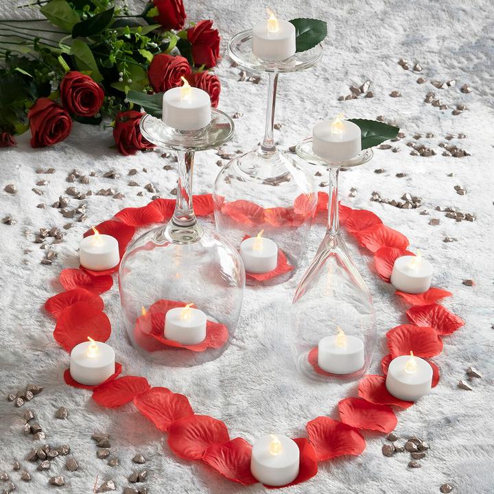 Image du produit InnovaGoods Set de bougies à réchaud LED 12 pcs. (12 x)