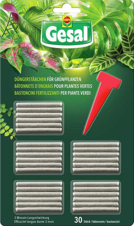 Immagine prodotto Gesal Bastoncini di fertilizzante per piante verdi (0.30 kg, 0.36 l)