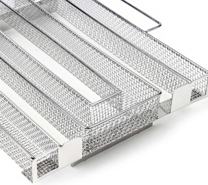 Immagine prodotto Wiltec BBQ Sparbrand 22,5x22,5x5cm generatore di fumo a freddo in acciaio inox
