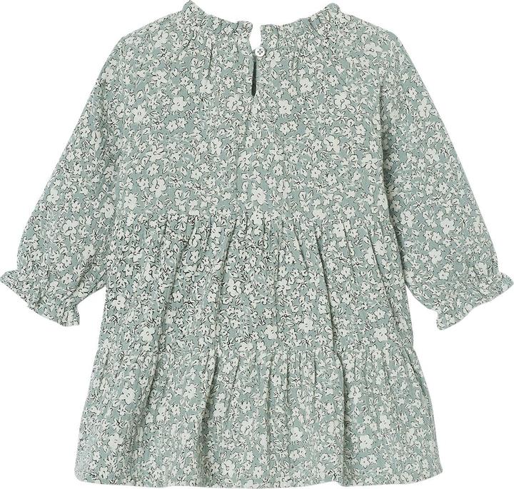 Actual product image Vertbaudet Girls' baby flounce dress in cotton muslin (86)