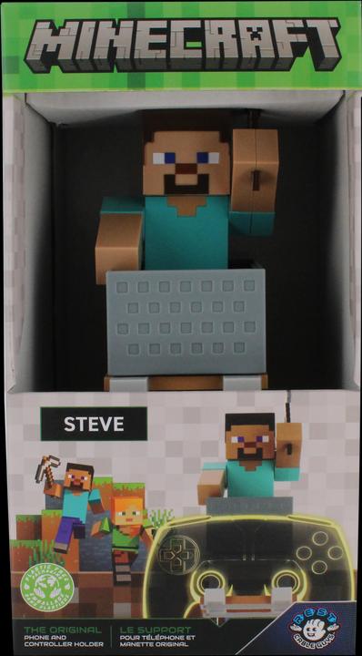 Actual product image Exquisite Gaming Cable Guys R.E.S.T - Minecraft - Steve Support pour Téléphone et Manette (PS5)