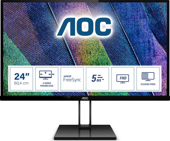 AOC 24v2q (1920 x 1080 pixels, 24")