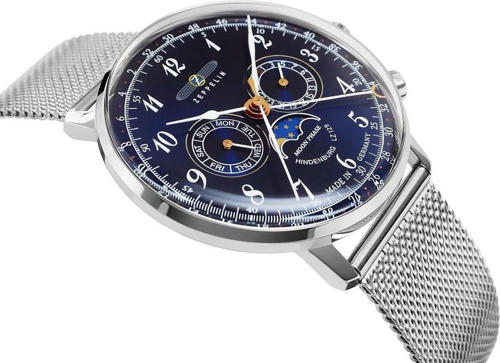 Produktbild Zeppelin LZ129 Hindenburg 7036M-3 Quarzblaue Uhr (259102) (Analoguhr, 40 mm)