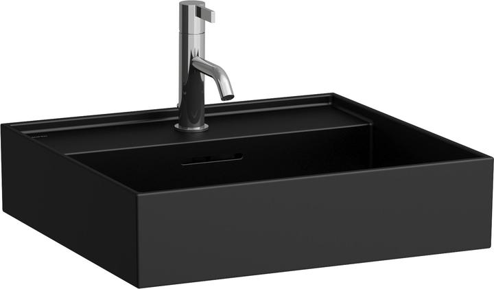 Produktbild Laufen Kartell Waschtisch unterbaufähig, 1 Hahnloch, mit Überlauf, 500x460mm, H810332 (360 mm, 500 mm)