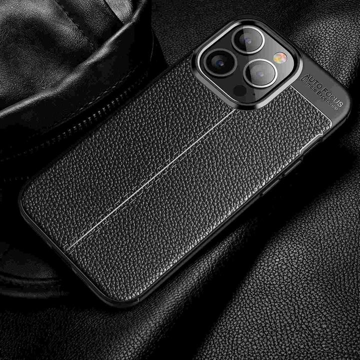 Image du produit Cadorabo TPU Cover similicuir structure (Apple iPhone 13 Pro Max)