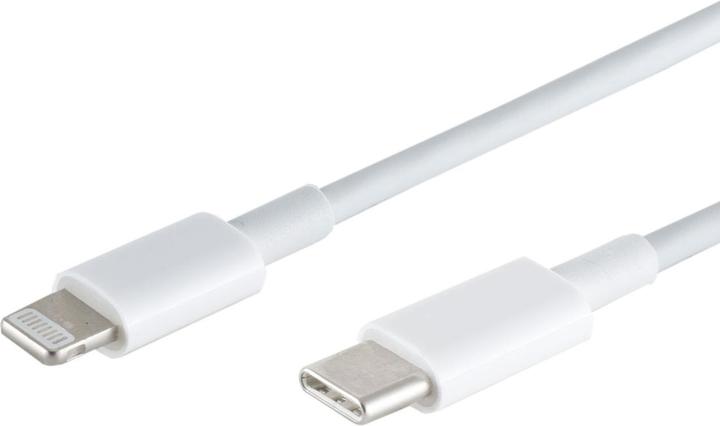 Produktbild S-Impuls 2er-Set Schnellladekabel USB-C auf Lightning, weiss, 1 m (1 m, USB 3.2 Gen 1)