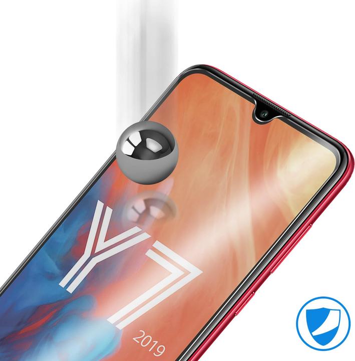 Actual product image Avizar Crystal clear film, glass screen protector (1 Piece, Huawei Y7 (2019))