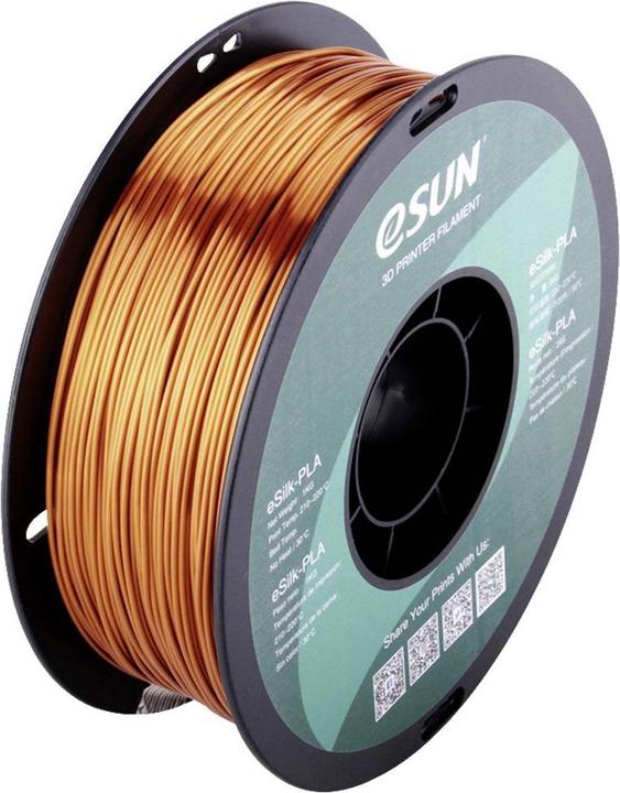 Immagine prodotto eSUN eSilk-PLA Filamento di rame PLA 1,75 mm 1 kg Rame (metallico) (PLA, 1.75 mm, 1000 g, Rame)