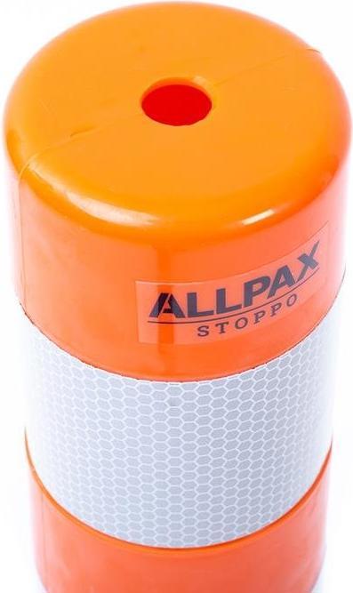 Immagine prodotto HP Autozubehör Palo di sbarramento in TPU arancione/bianco Ø 80 mm da avvitare con materiale di fissaggio Altezza