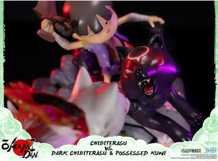 Image du produit First 4 Figures Statuette Okamiden Chibiterasu vs. Dark Chibiterasu & Possessed Kuni 33 cm
