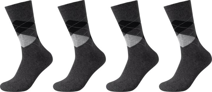 Produktbild Camano Men ca-soft classic argyle Socken 4p (4er Pack, 43, 46)