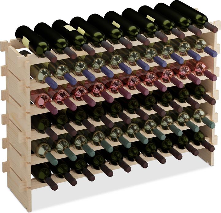 Immagine prodotto Relaxdays Weinregal (103 x 25 x 73 cm)