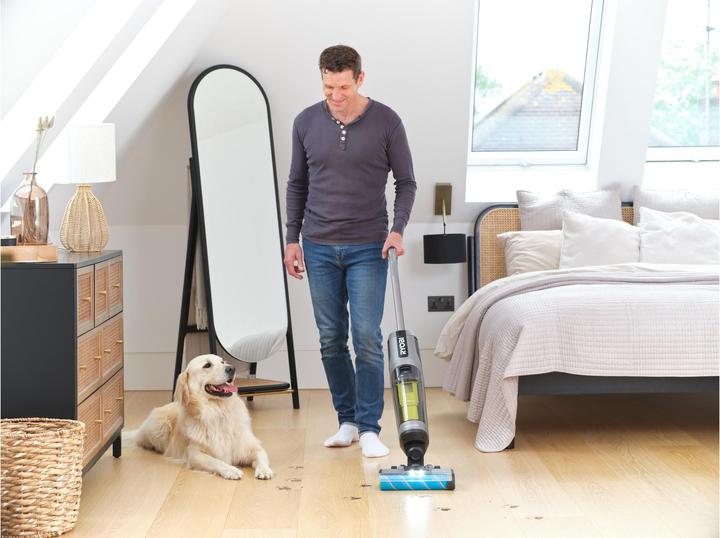 Image du produit Ryobi Akku-Hartbodenreiniger RHFC18BL-0 ohne Akku und Ladegerät